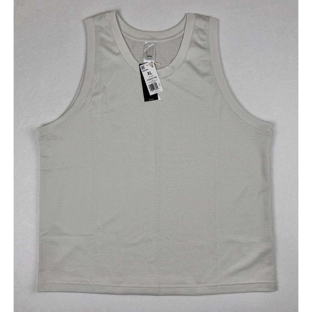 Adidas Men's Basketball Tank Top White Mesh Legends Tank Size XL NWT